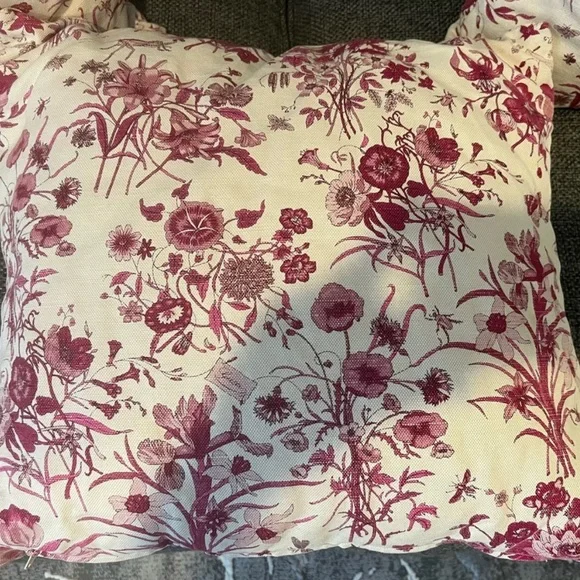 Gucci 18” Floral Throw Pillows Set of 3